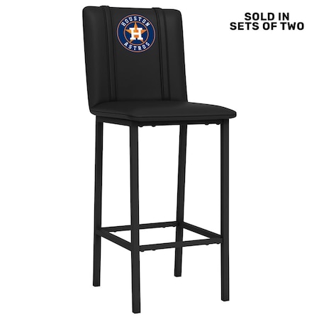 Dreamseat Bar Stool 500 with Houston Astros Logo, 2PK XZ500BSDBLK-PSMLB21012A